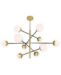 Cwi Lighting 18" Metal Compass 10 Light Chandelier