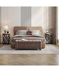 Tribesigns Set of 2 Round Industrial End & Side Table with Metal Hollow Frame, Small Bedside Table Nightstand