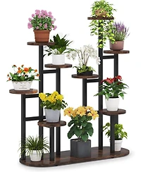 Tribesigns Plant Stand Indoor, Multi-Tiered 11 Potted Plant Shelf Flower Stands, Tall Plant Rack Display Holder Planter Organizer