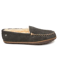 Minnetonka Men's Suede Sheepskin Tobie Slippers