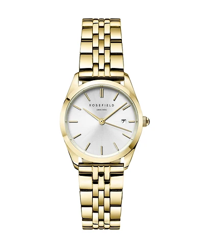 Rosefield Ace Xs Women's Gold Tone Stainless Steel Bracelet Watch 29mm
