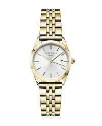Rosefield Ace Xs Women's Gold Tone Stainless Steel Bracelet Watch 29mm