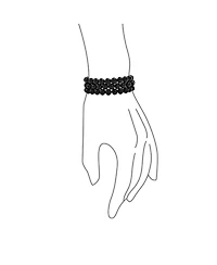 Bling Jewelry Stackable Set Of 3 Natural Stone Round Bead 8MM Multi Strand Stretch Bracelet