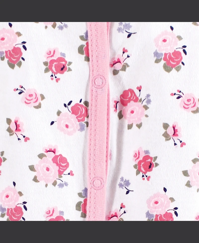 Luvable Friends Baby Girls Soft Cotton One Piece For Preemie Babys