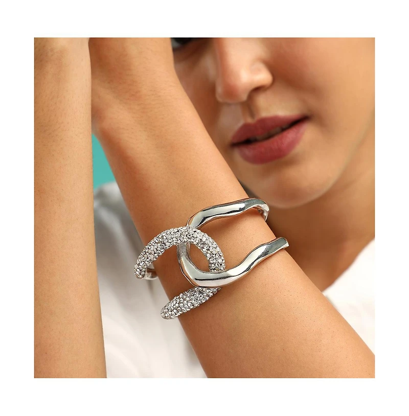 Sohi Women's The Opposta Cuff Bracelet