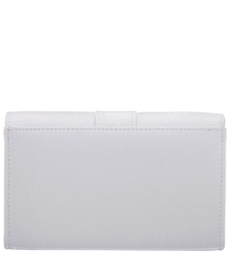 Nina Tiered Crystal Bow Flap Clutch