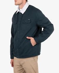 Hurley Men's Industry Sherpa Lined Canvas Long Sleeve T-Shirt