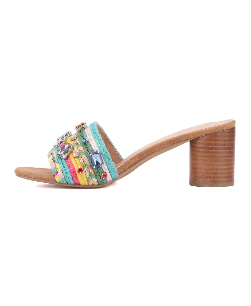 Raquelle Women's Wood Heel Mule
