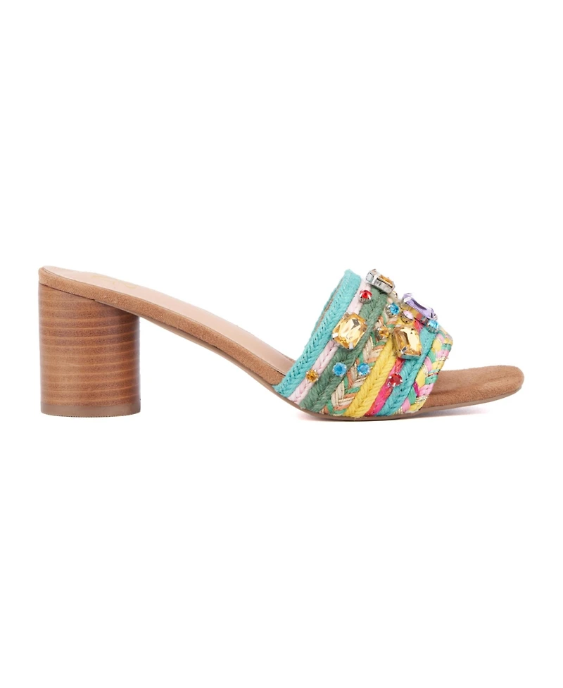 Raquelle Women's Wood Heel Mule