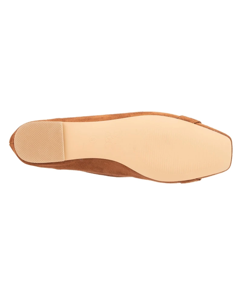 New York & Company Women's Niara- Flats With Gold Hardware Accent