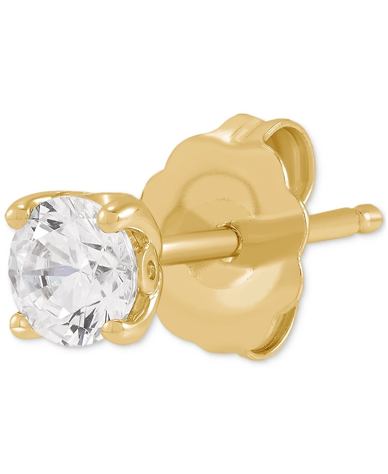 Grown With Love Igi Certified Lab Grown Diamond Single Stud Earring (1/4 ct. t.w.) in 14k White or Yellow Gold