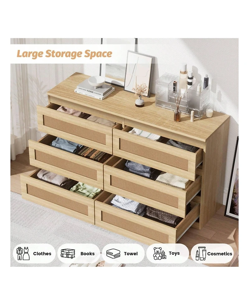 Rattan Dresser For Bedroom, Dresser For Bedroom