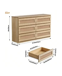 Rattan Dresser For Bedroom, Dresser For Bedroom