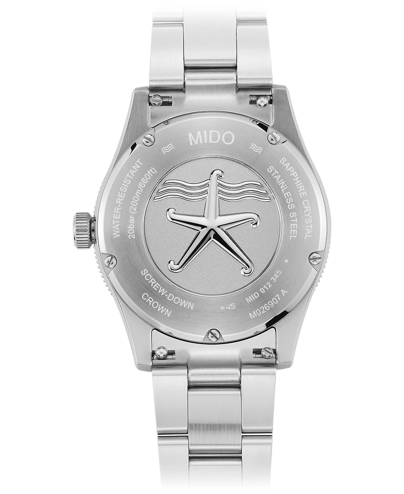 Mido Men's Swiss Automatic Ocean Star Captain Stainless Steel Bracelet Watch 39mm