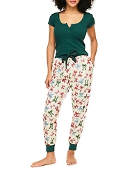 Adore Me Women's Caileigh T-Shirt & Joggers Pajama Set