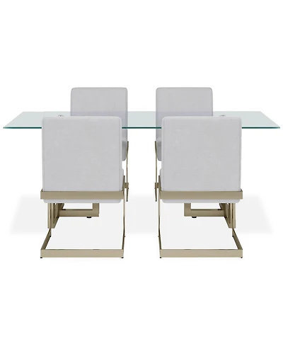 Emila Pc. Dining Set (Rectangular Table & Chairs