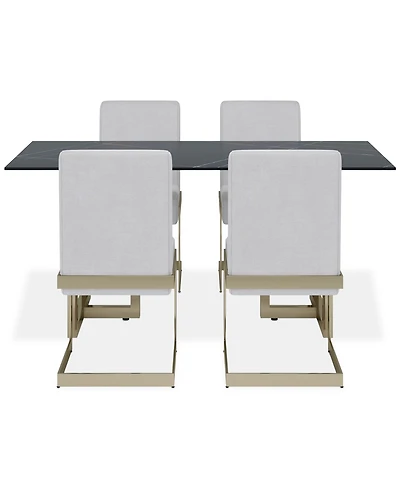 Emila Pc. Dining Set (Rectangular Table & Chairs
