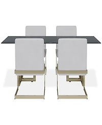 Emila 5 Pc. Dining Set (Rectangular Table & 4 Chairs), Created for Macy's