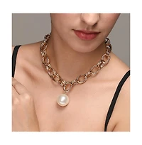 Sohi Women's Pearl Chain Necklace