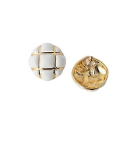 Sohi Women's The Tic-Tac-Toe Stud Earrings