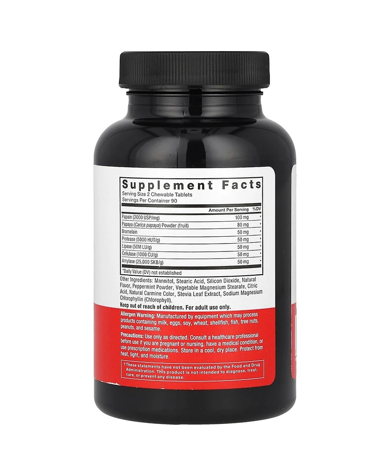 Force Factor Papaya Enzymes Tropical Fruit