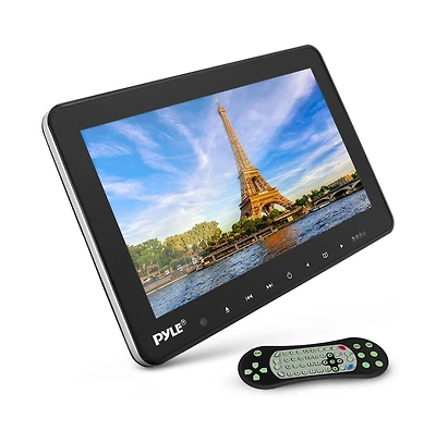 Pyle 10.5'' Car Headrest Dvd Player, Hdmi, Usb, Sd, Fm Transmitter