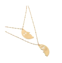 Sohi Women's The Lovers Multi-Layer Necklace