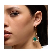 Sohi Women's The Under-The-Sea Hoop Earrings