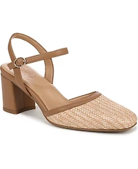 Naturalizer Wave Square Toe Ankle Strap Pumps