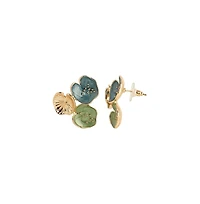 Sohi Women's The Small Lilypad Stud Earrings