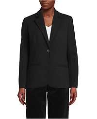 Lands' End Women's Brushed Ponte Traditional Blazer