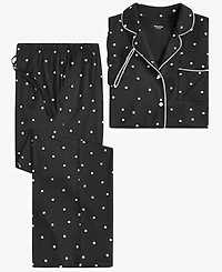 State of Day Women's Fluid Knit Notched Pajama Set, Exclusively at Macy's