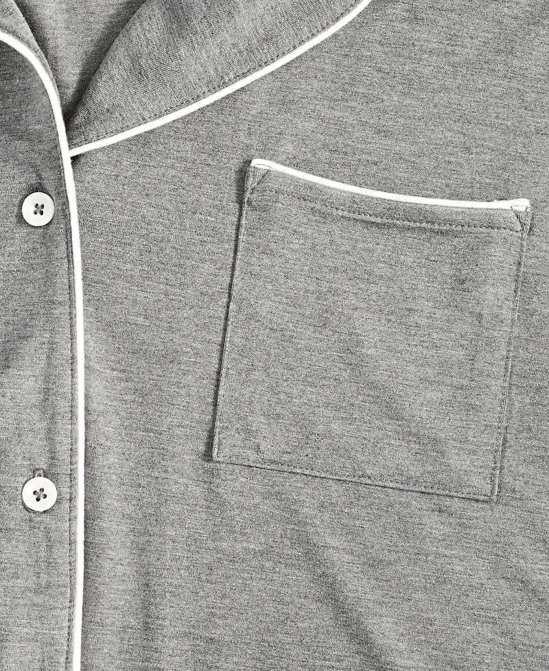 State of Day Women's Fluid Knit Notched-Collar Pajama Set Xs-3X, Exclusively at Macy's