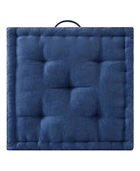 Intelligent Design Azza Chenille Square Floor Pillow Cushion, 24" x 24"