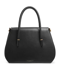 Donna Karan New York Bellerose Double Top Handle Leather Satchel