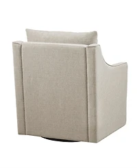 Martha Stewart Collection 30" Wood Christian Wide Swivel Armchair