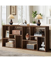 Tribesigns 70.9-Inch Long Sofa Table, Narrow Sofa Console Table with Storage Shelves, 3-Tier Entryway Table for Living Room, Hallway, Entrance