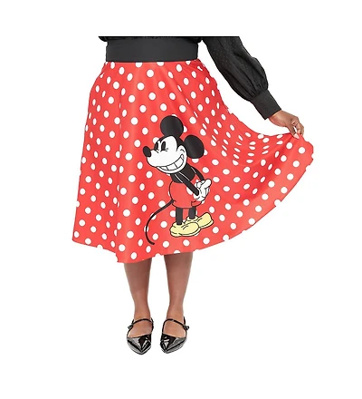 Unique Vintage Plus Retro Style High Waist Vivien Swing Skirt