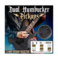 Pyle 36.5" Electric Guitar Kit with Amplifier & Accessories - PMGTRKT101