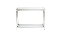 Slickblue Toughened Glass Panel Console Table