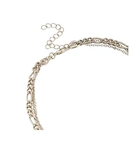 Sohi Women's The Dented Charm Multi-Layer Necklace