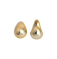 Sohi Women's The Medium Semi-Chunky Hoop Earrings