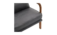 Slickblue Upholstered Bronzing Cloth Lounge Chair, Elegant Single Seat for Indoor Relaxation