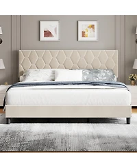 gaomon Bed Frame, Size Upholstered Bed Frame, Size Heavy-Duty Platform Bed Frame