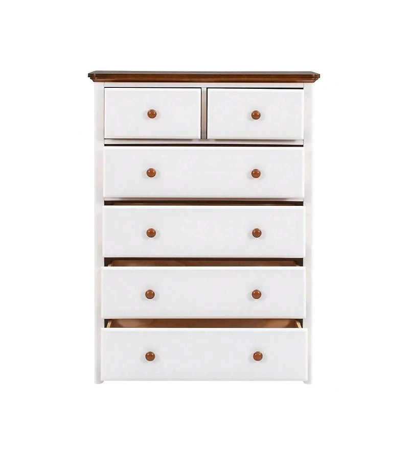gaomon Wooden Chest With 6 Drawers Wood Rustic Tall Chset Storage Cabinet Dressers Organizer For Bedroom Hallway Living Room