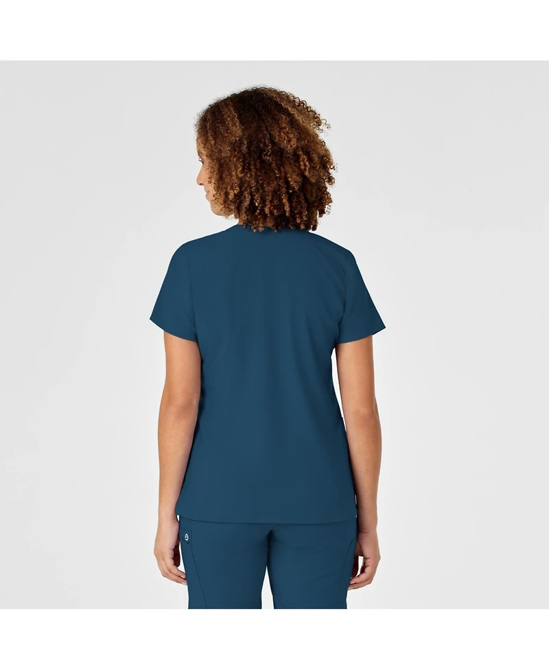 Wink Women's W123 Mock Wrap Scrub Top
