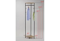 Kings Brand Furniture Pasmore Corner Hall Tree