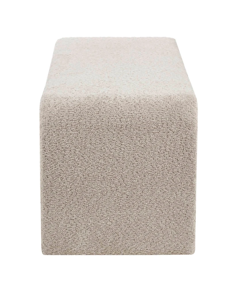 Ink+Ivy Steve 52"W Boucle Waterfall Bench