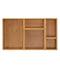 Seville Classics Bamboo 5-Piece Storage Set