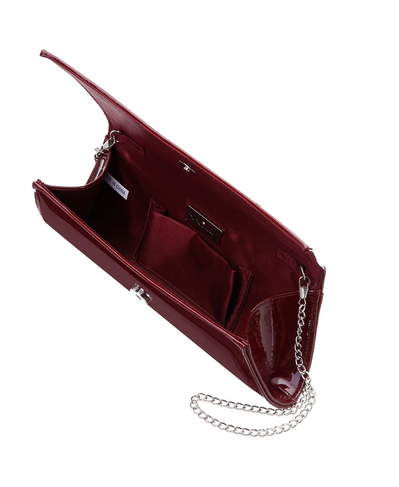 Nina Curved Flap Slim Magnetic Clutch